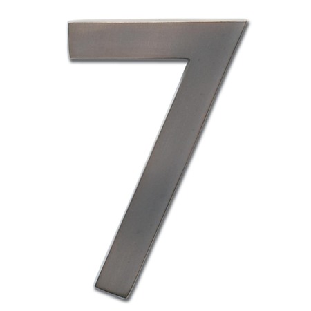 ARCHITECTURAL MAILBOXES Brass 5 inch Floating House Number Dark Aged Copper 7 3585DC-7